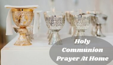 Holy Communion Prayer At Home