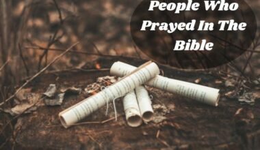 People Who Prayed In The Bible