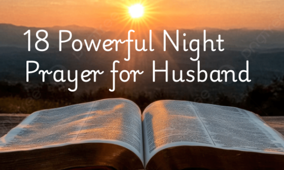 18 Powerful Night Prayer for Husband