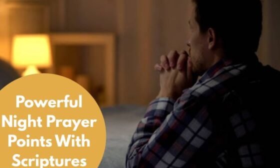 Powerful Night Prayer Points With Scriptures